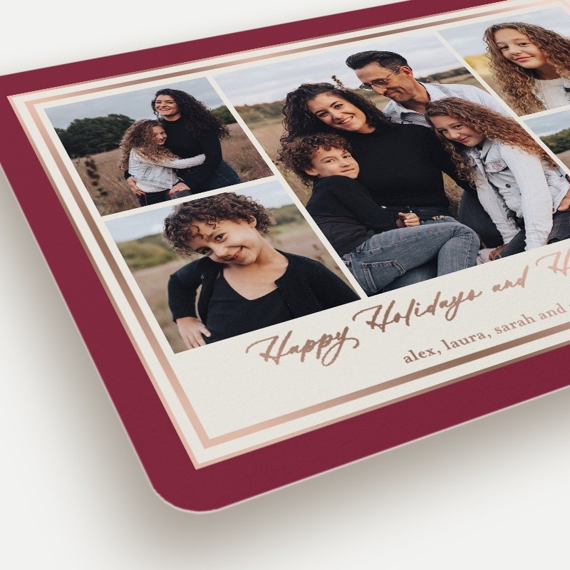 Classic Matted Holiday Card