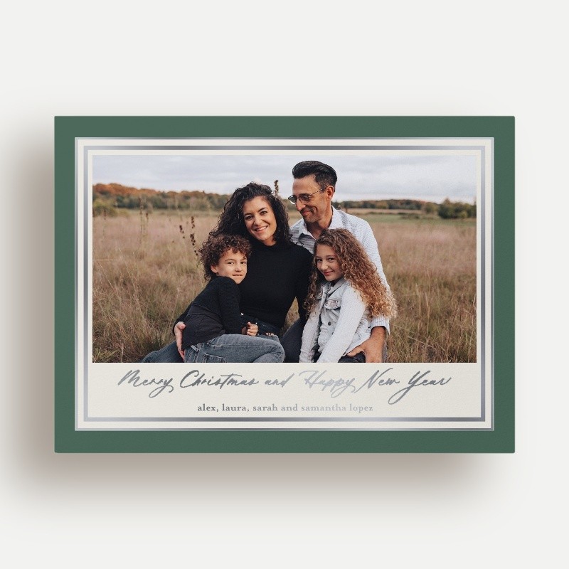 Classic Matted Holiday Card