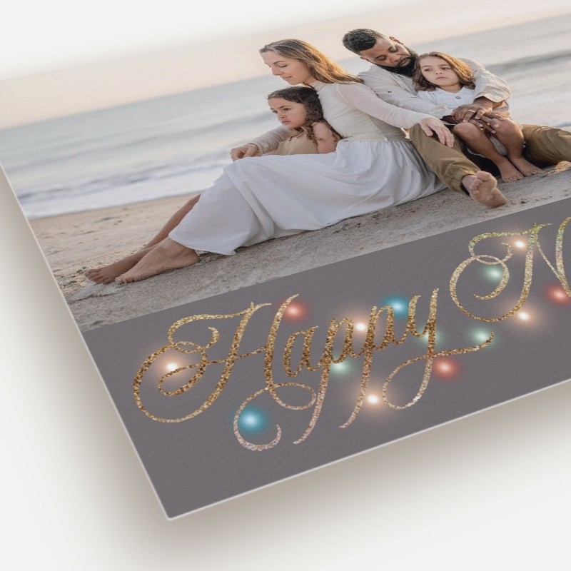 Glowing Flourish Holiday Card