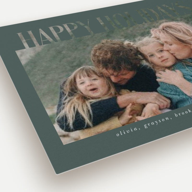 Bold Knockout Holiday Card