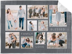 Family Love Blessed Collage