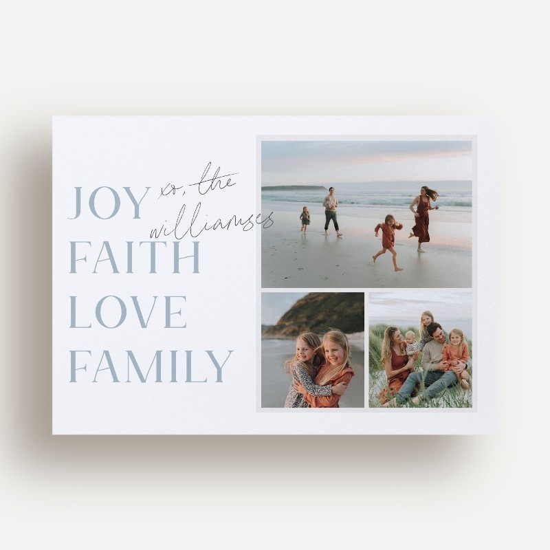 Stacked Sentiments Religious Christmas Card