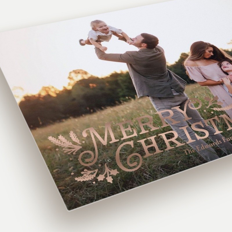 Botanical Swash Holiday Card