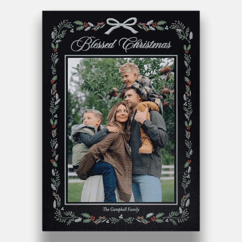 Painted Botanical Holiday Card