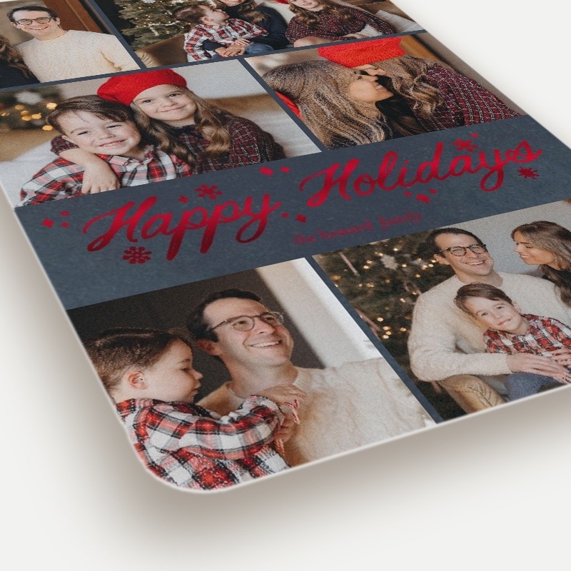 Snowflake Script Holiday Card