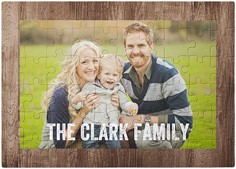 Printed Weathered Faux Wood Landscape