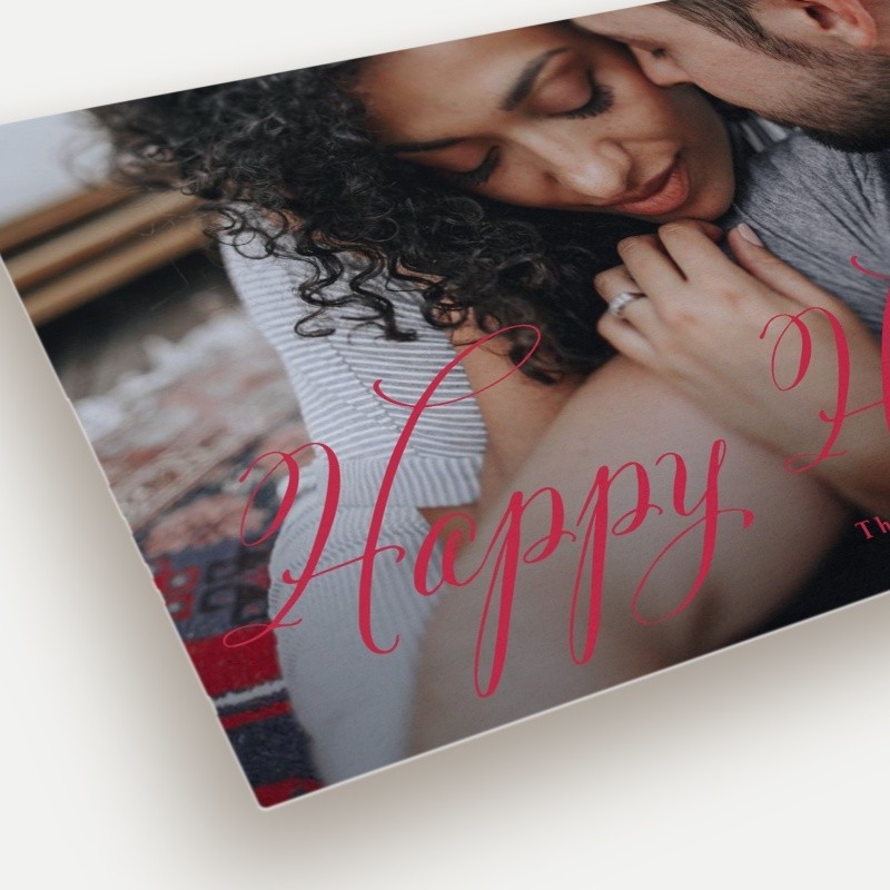 Simply Script Holiday Card