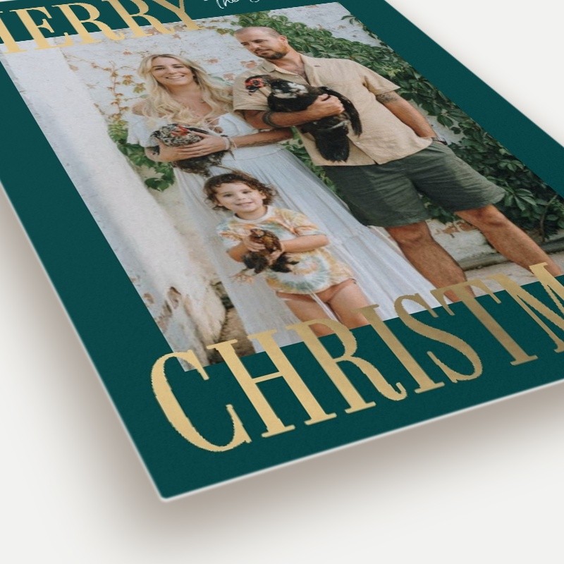 Bold Serif Holiday Card
