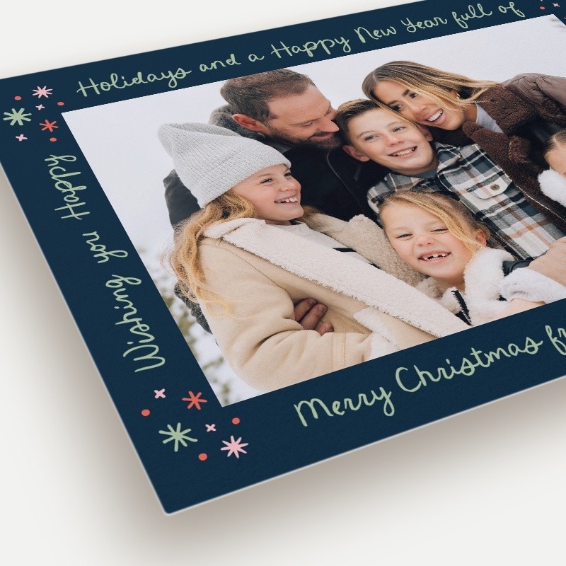 Wrapped Words Holiday Card