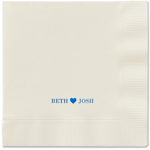 Inseparable Love 4.75x4.75 Blue  Napkins