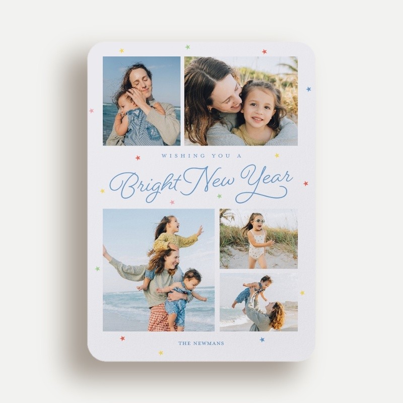 Dainty Stars New Year's Card