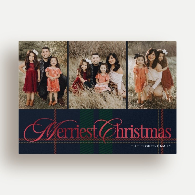 Preppy Plaid Holiday Card
