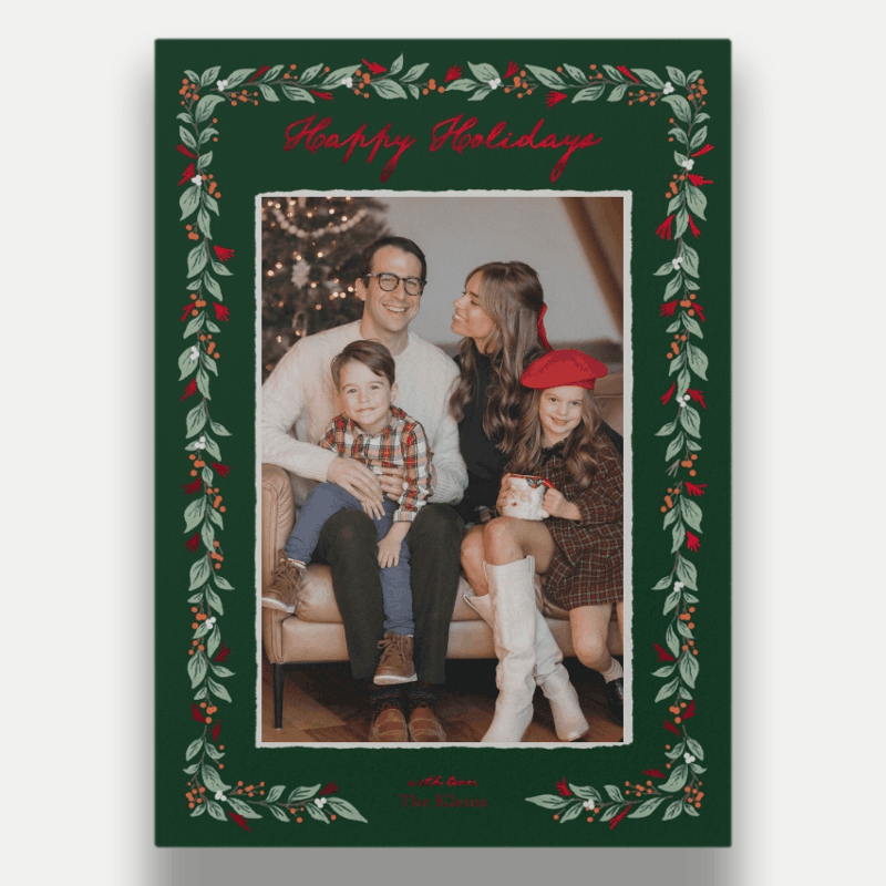 Botanical Frame Holiday Card