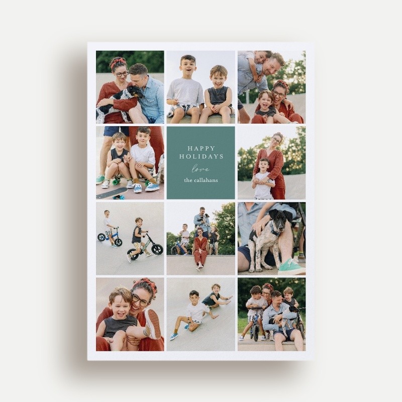 Photo Mosaic Holiday Card