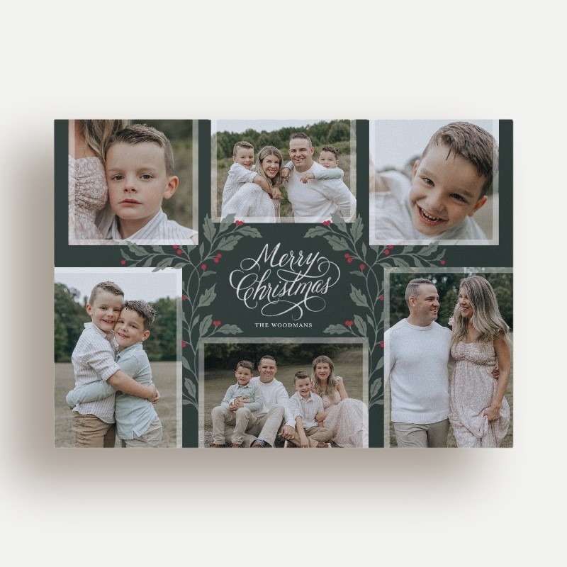 Botanical Collage Holiday Card