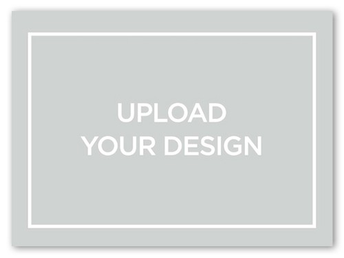 Upload Your Own Design 6x8 Flat 6x8 White  Christmas Card