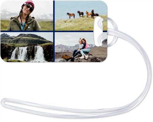 Gallery of Four 2x3 Multicolor  Luggage Tag