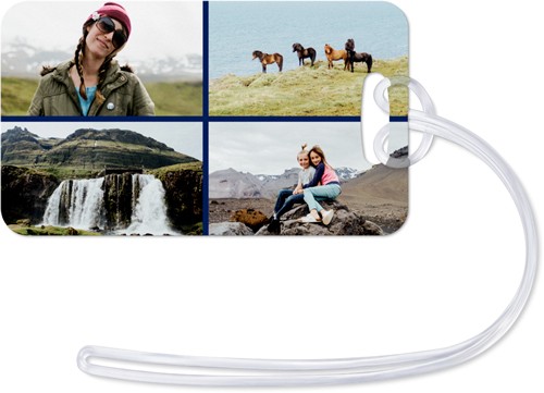 Gallery of Four 2x4 Multicolor  Luggage Tag