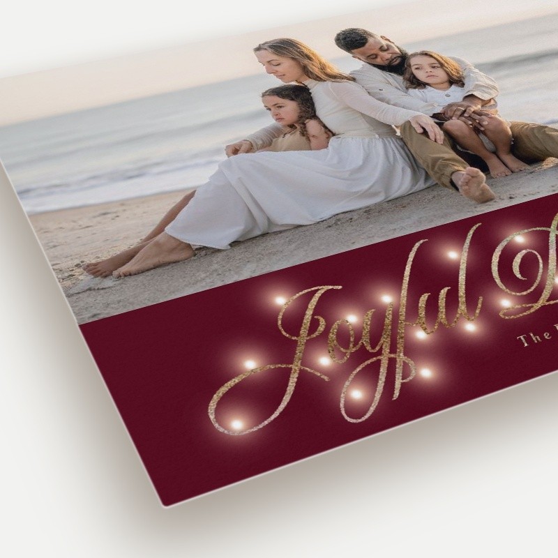 Glowing Flourish Holiday Card