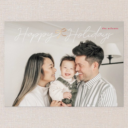 Holiday Cards With Ribbon Accents