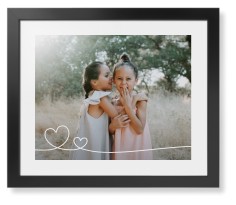 Double Heart Line Art