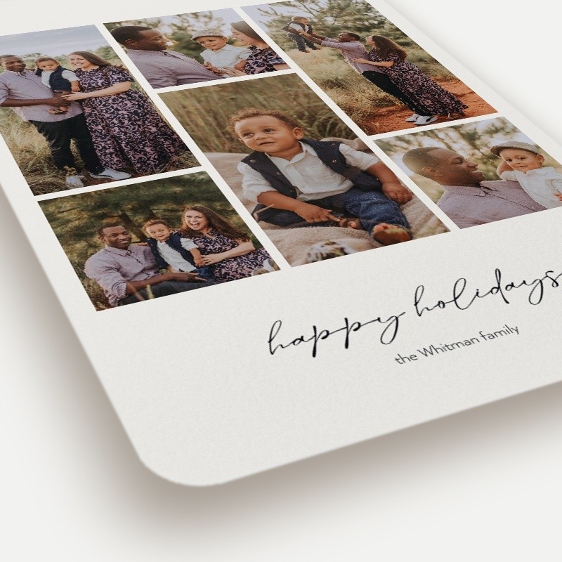 Modern Grid Holiday Card