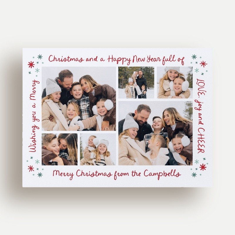 Wrapped Words Holiday Card