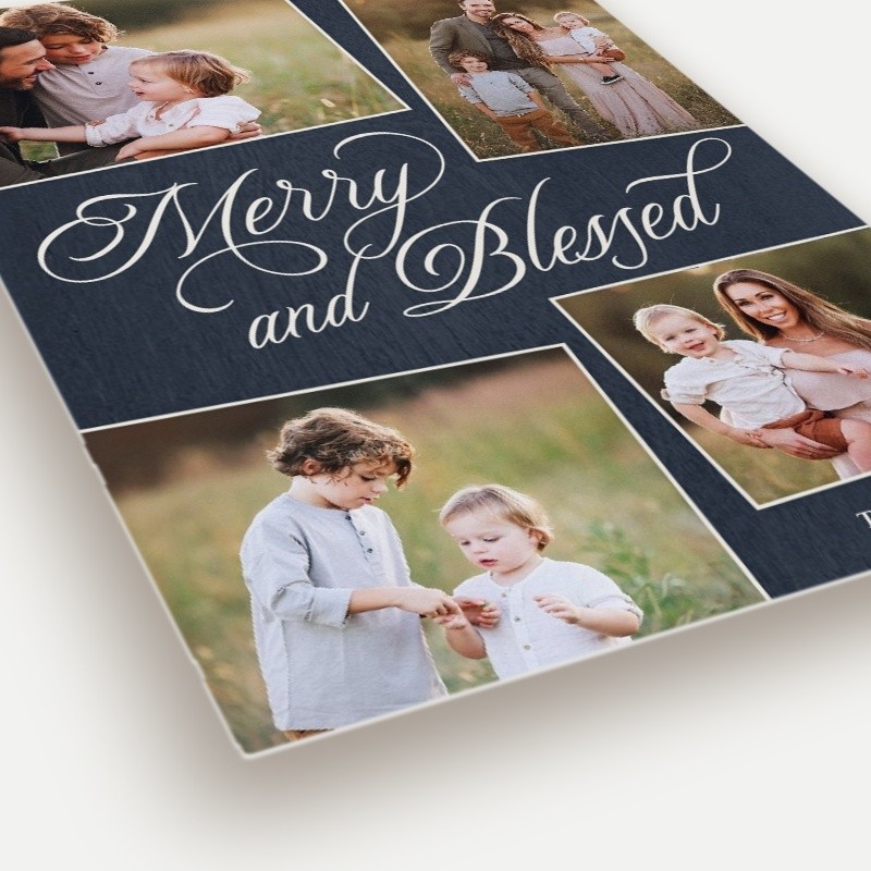 Merry Blessed Religious Christmas Card