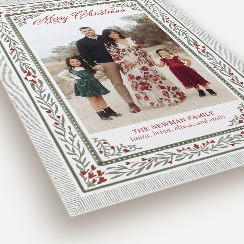 Botanical Flourish Holiday Card