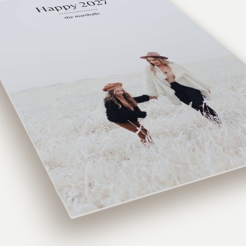 Pure Sentiment New Year's Card