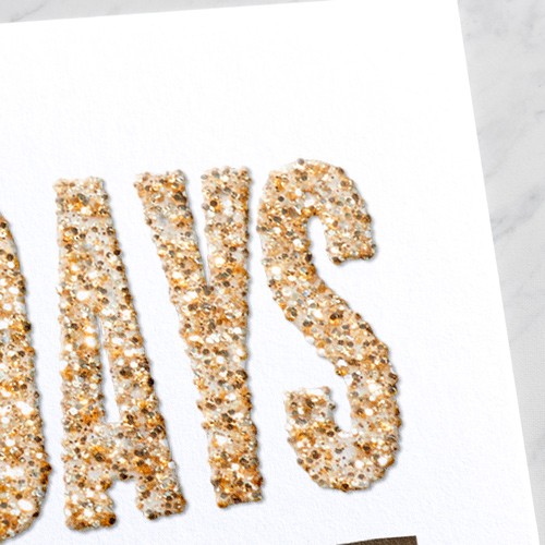 Sparkling Sprinkle 5x7 White  Graduation Invitation