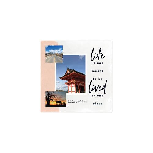 Inspirational Travel Calendar 12x12 undefined  Wall Calendar
