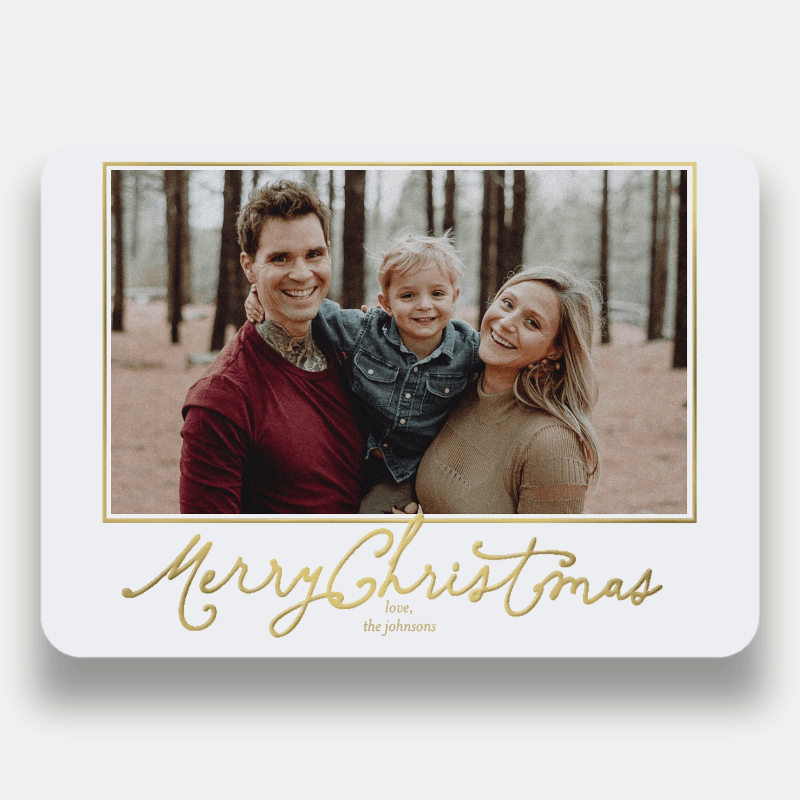 Framed Six Holiday Card