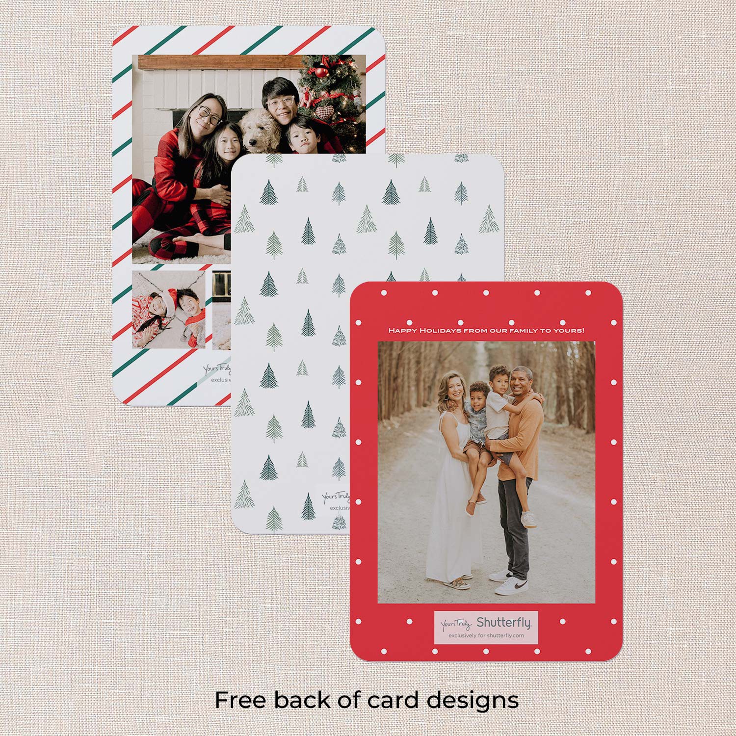Treat Time 5x7 Beige  Christmas Card