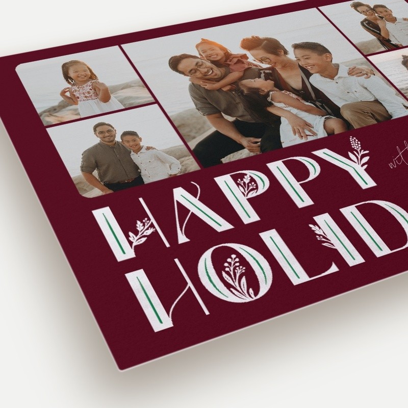 Deco Botanical Holiday Card