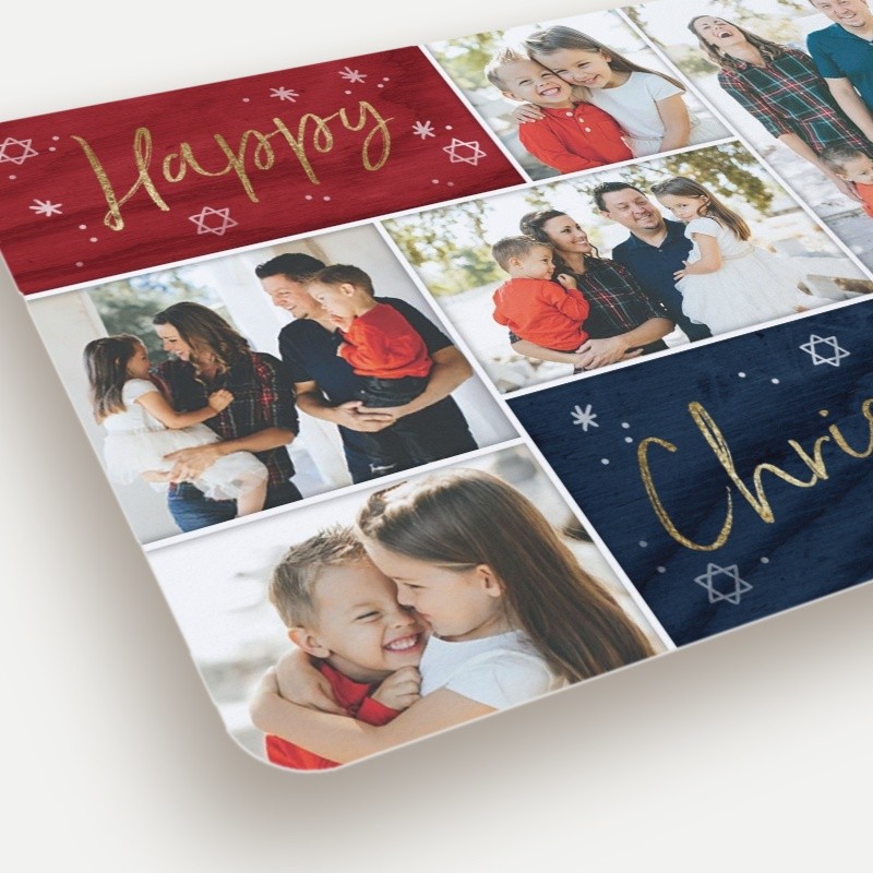 Rustic Chrismukkah Hanukkah Card