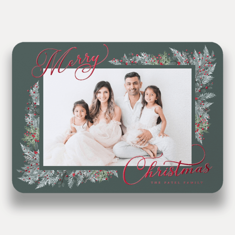Wrapped Botanicals Holiday Card