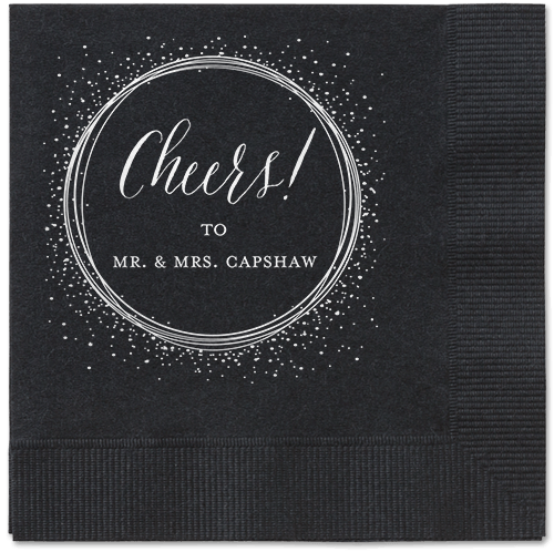 Black And White Napkins