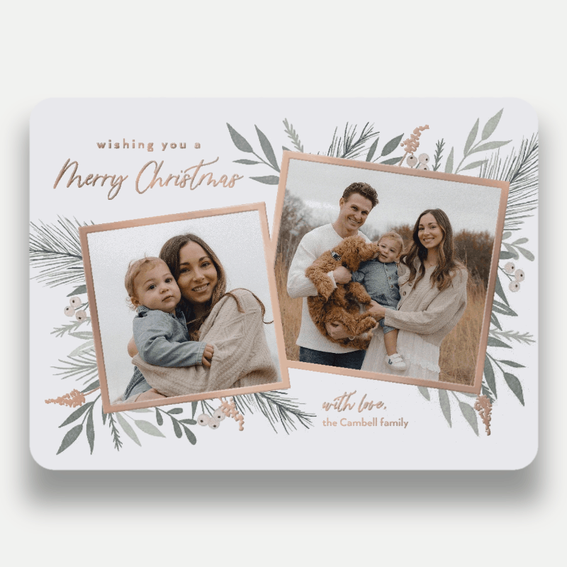 Elegant Botanicals Holiday Card