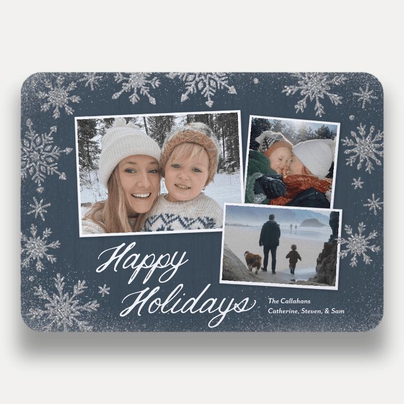 Snowflake Snapshots Holiday Card