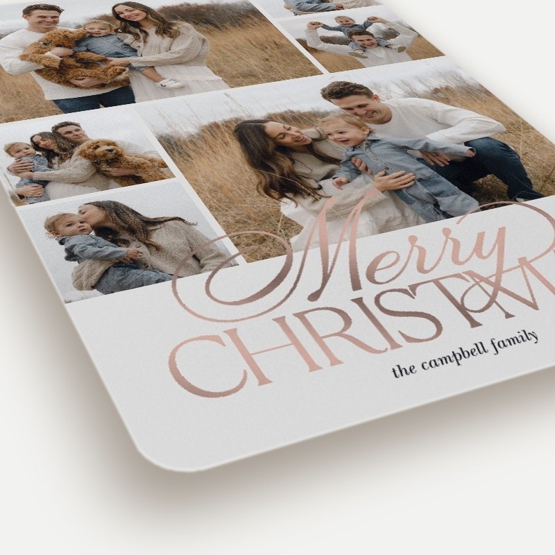 Elegant Trio Holiday Card