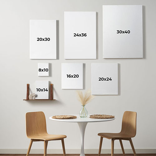 Three Piece 16x20 Multicolor  Canvas Print