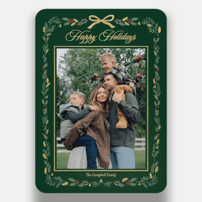 Painted Botanical Holiday Card