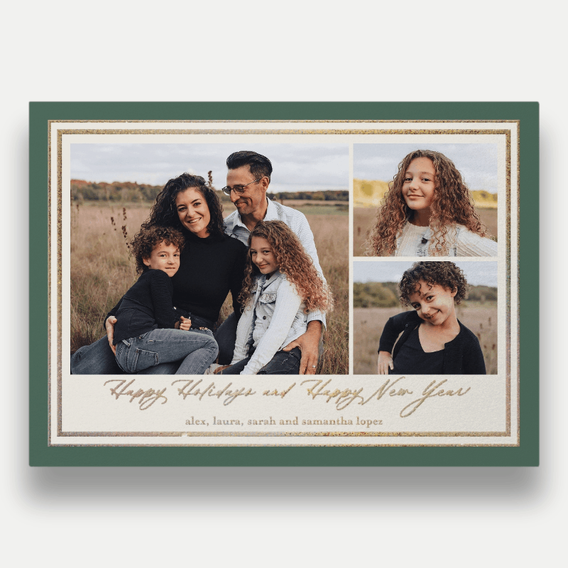 Classic Matted Holiday Card