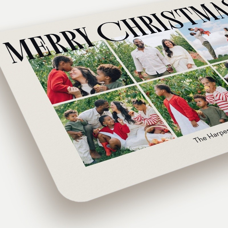 Elegant Serif Holiday Card