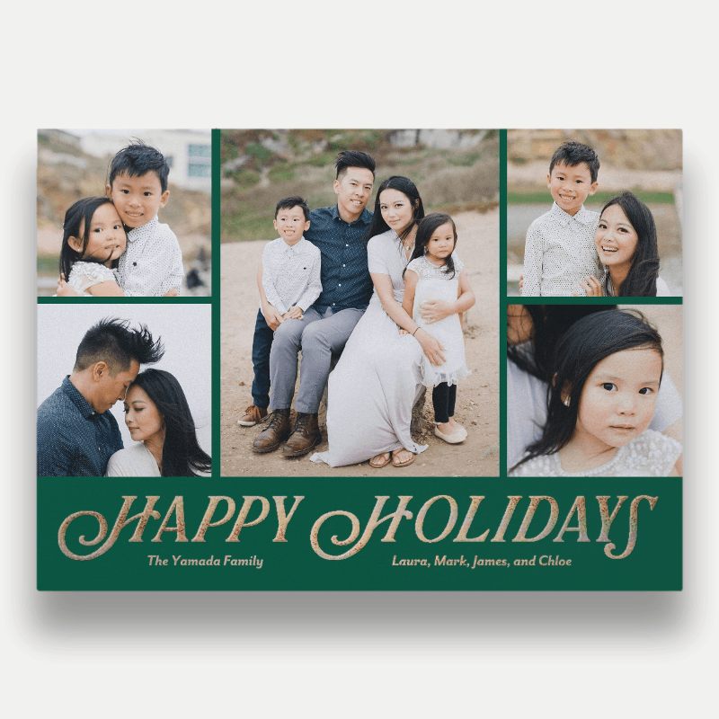 Classic Serif Holiday Card