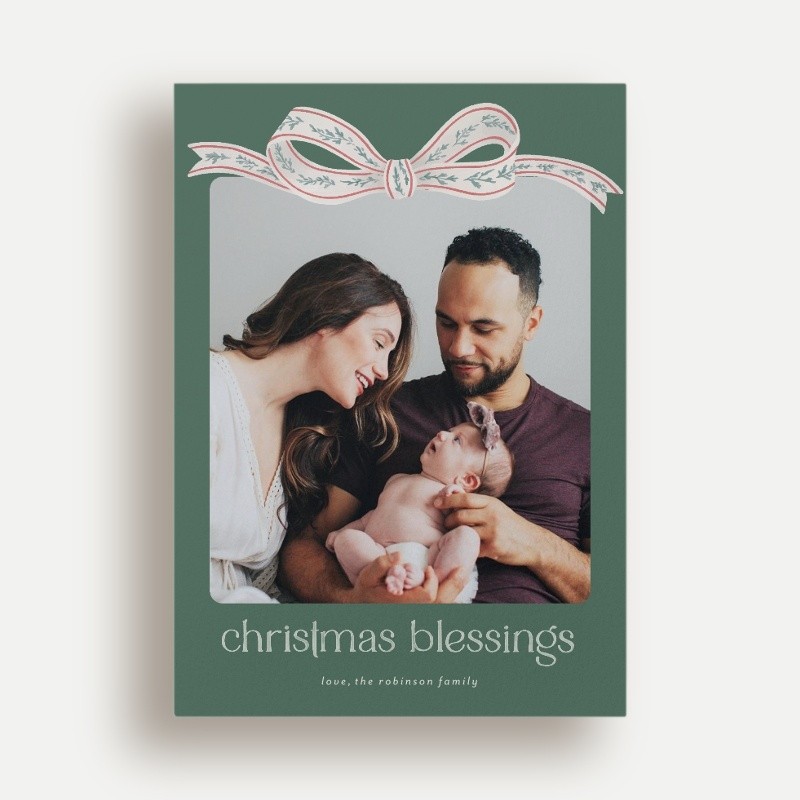 Gorgeous Bow Holiday Card