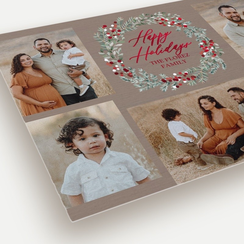 Berry Wreath Holiday Card