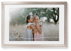 Double Heart Line Art