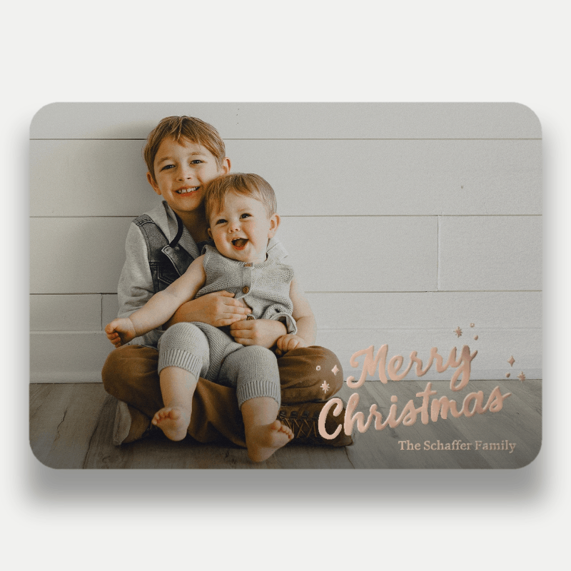 Nostalgic Script Holiday Card